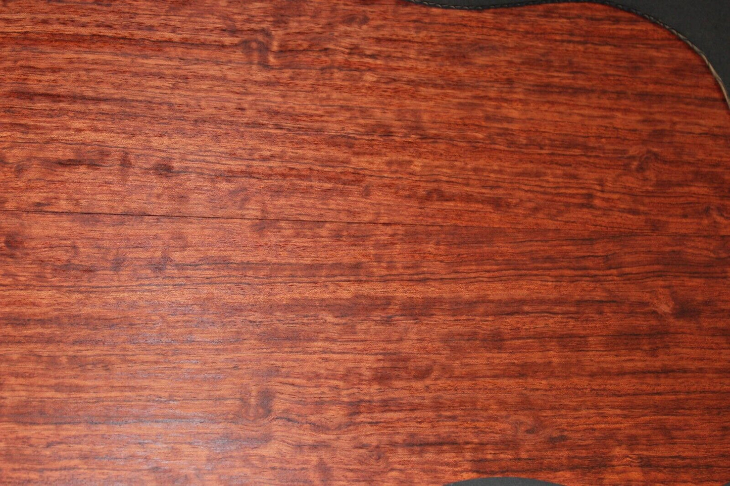 Figured bubinga dreadnought acoustic guitar back & side set. Fantastic color.
