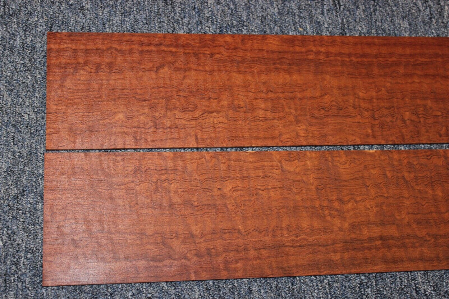 Figured bubinga dreadnought acoustic guitar back & side set.