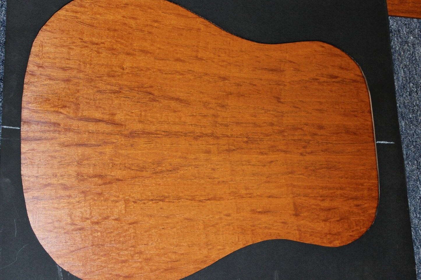 Figured genuine mahogany guitar back and side set.