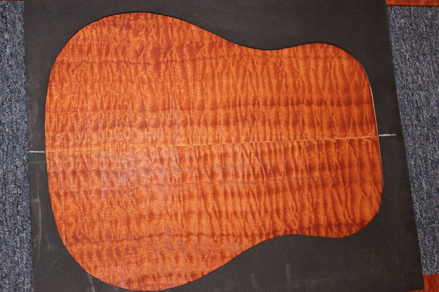 Quilted sapele mahogany dreadnought back and side set. Master grade, stunning!