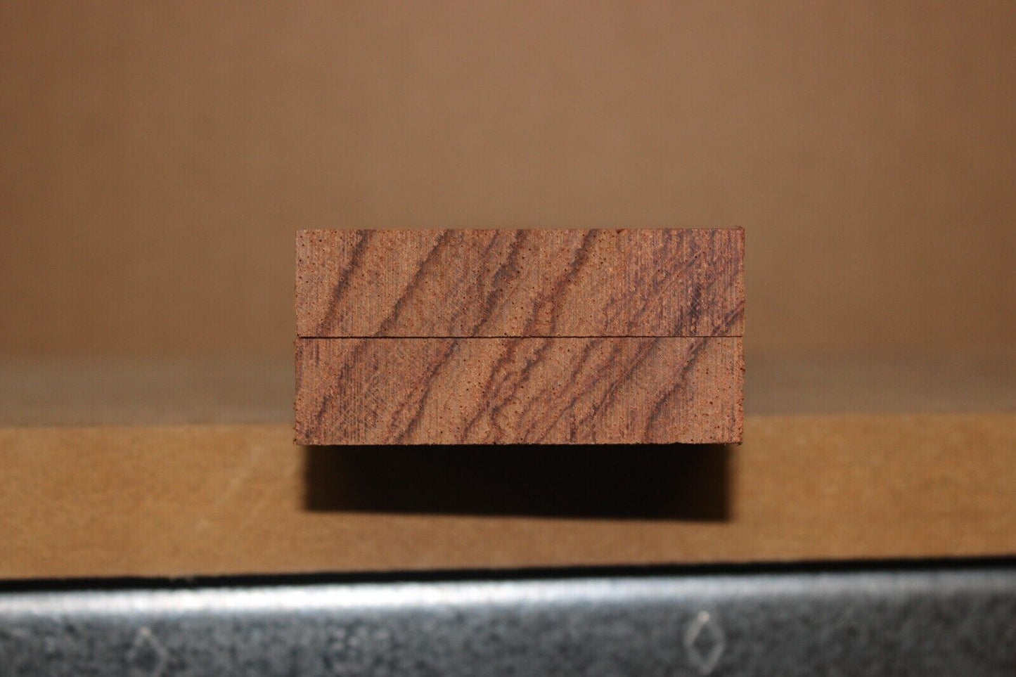 Bubinga knife scale, gun grip. 6 X 2 X 7/16"