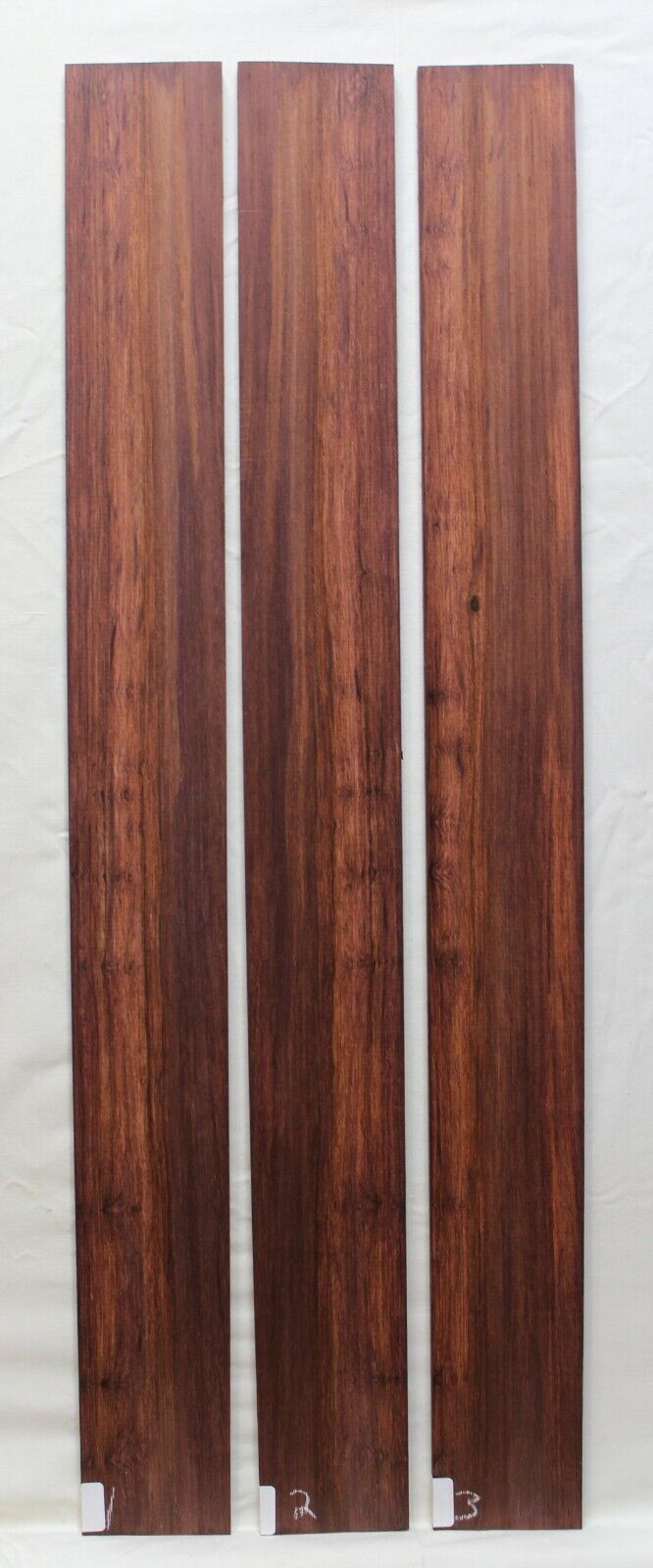 Madagascar rosewood bass fingerboard blank. Quarter sawn, sold individually