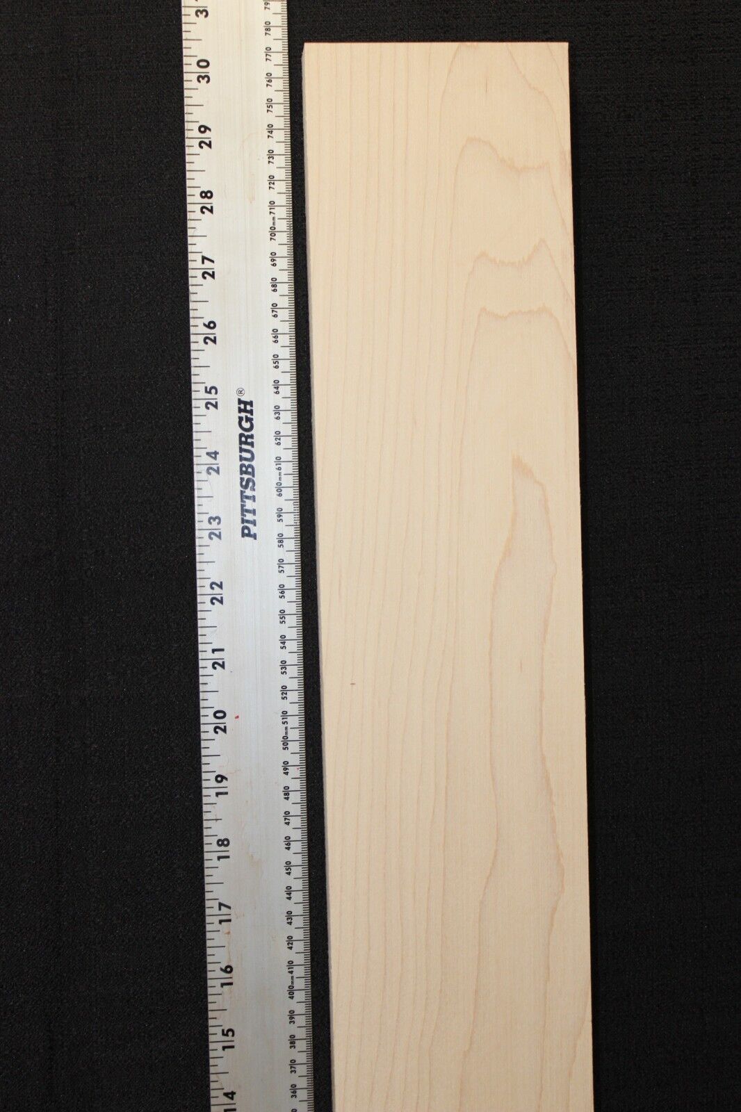 Hard / rock maple flat sawn guitar neck blank. 30 X 4 X 1" select grade.