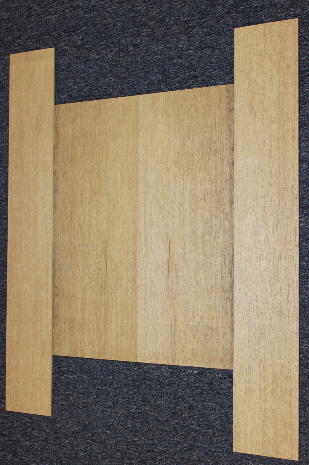 Quarter sawn white limba / korina acoustic back and side set. Dread size