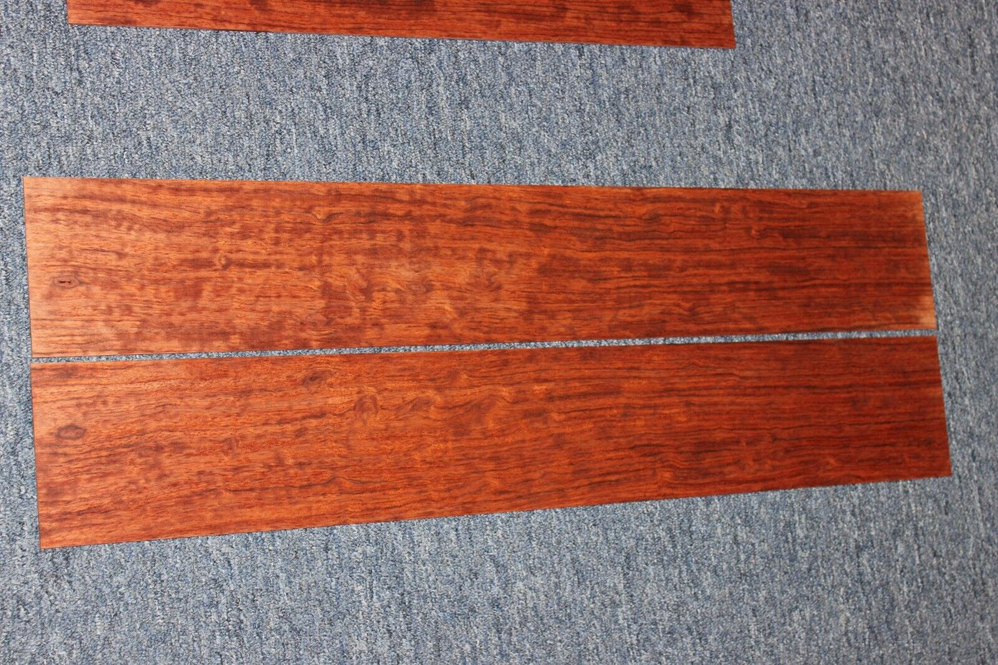 Figured bubinga dreadnought acoustic guitar back & side set. Fantastic color.