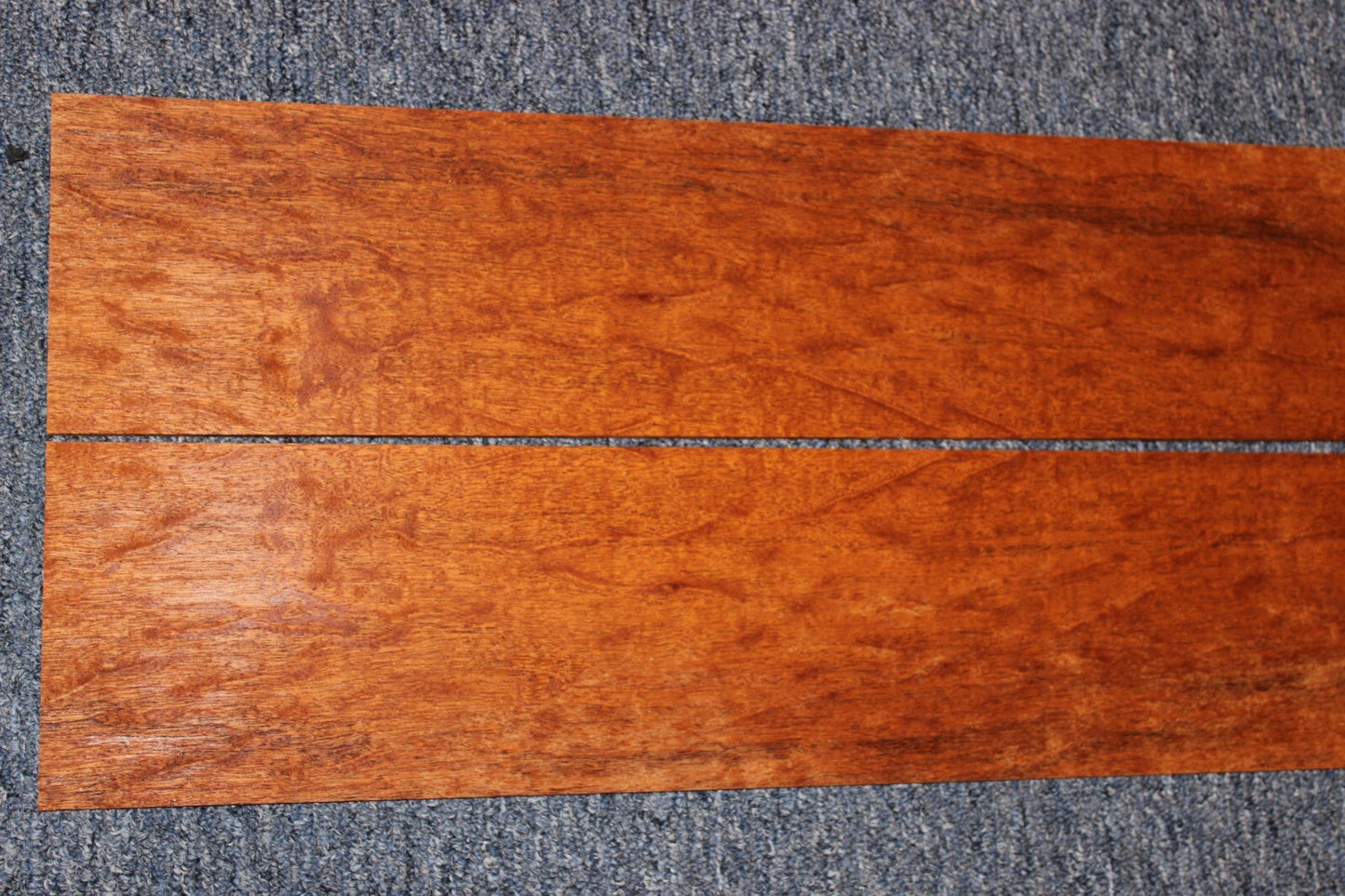 Figured genuine mahogany guitar back and side set.
