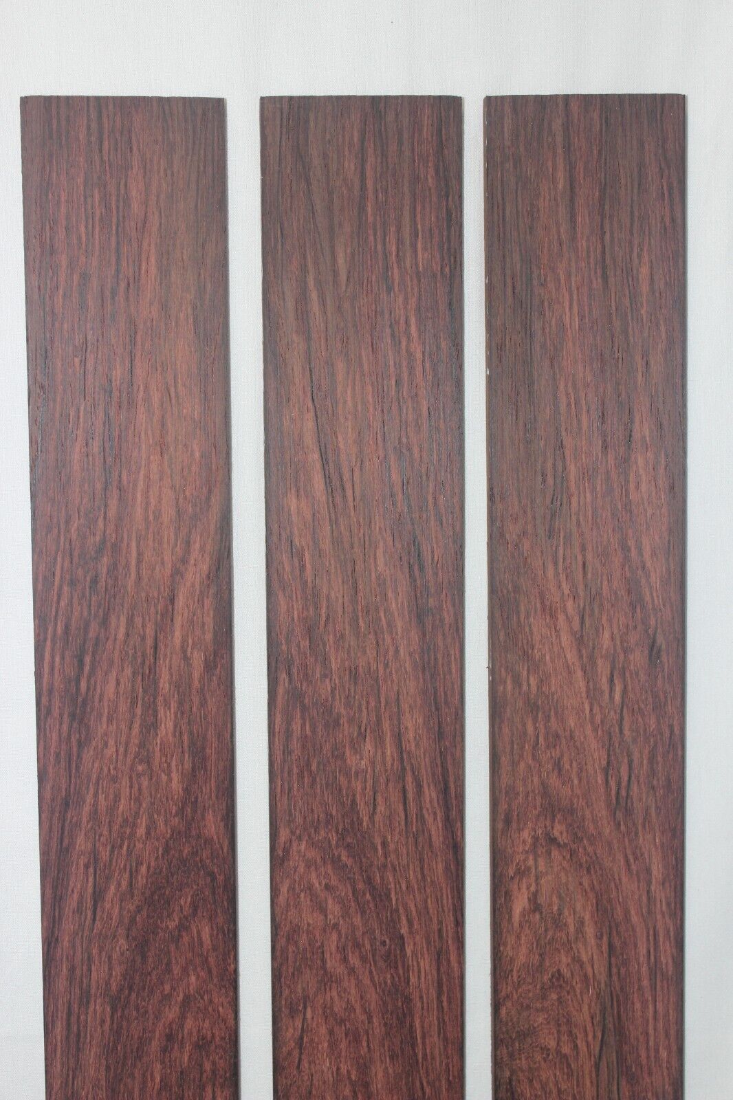 Madagascar rosewood guitar fingerboard blank. Wild color and grain.