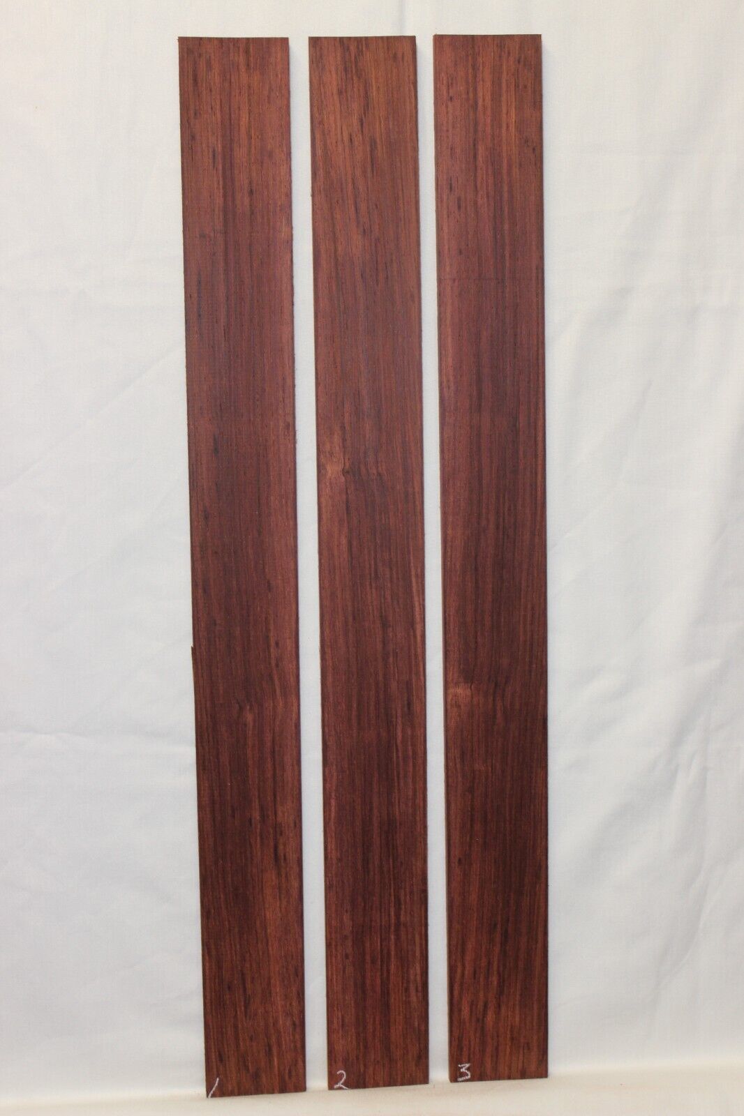 Madagascar rosewood bass fingerboard blank. Quarter sawn, sold individually
