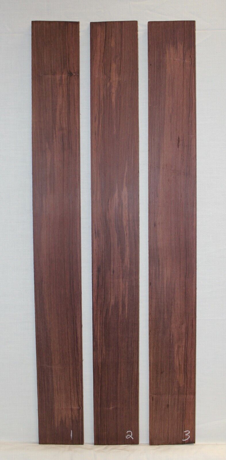 Madagascar rosewood bass fingerboard blank. Quarter sawn, sold individually