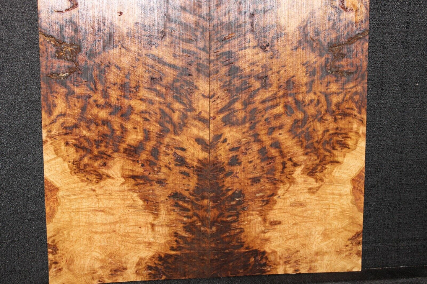 Smoked Scottish oak burl book matched guitar top. Personal stash piece.