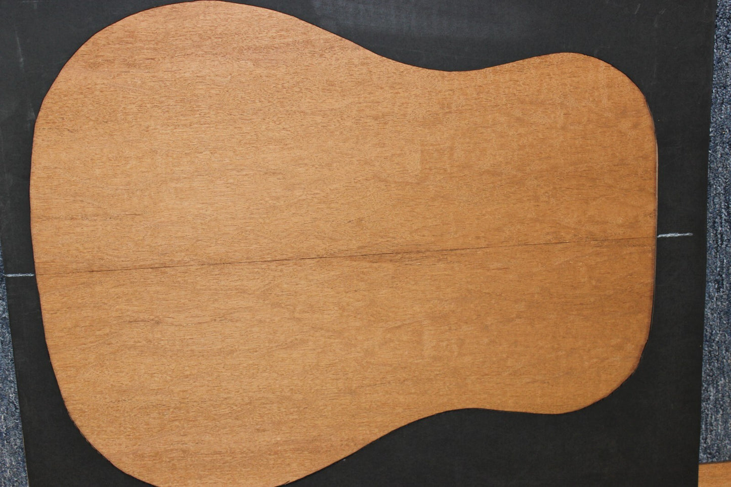 Figured genuine mahogany guitar back and side set.