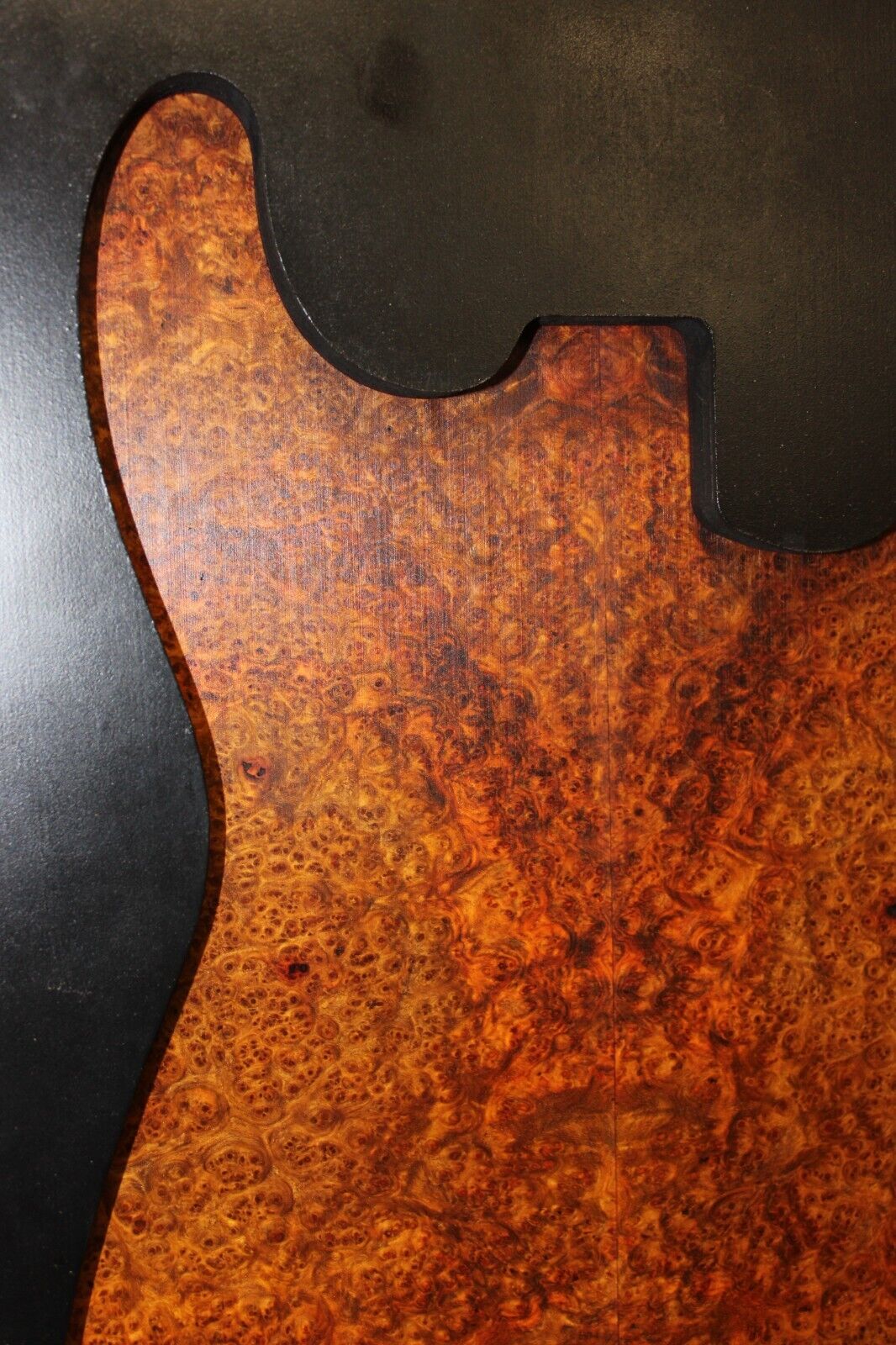 Amboyna burl book matched guitar top. Personal stash, stunning set.
