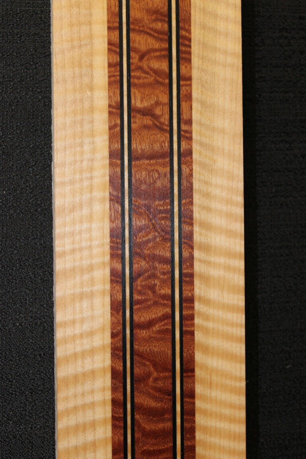 Quilted sapele, flame maple and wenge laminated guitar neck blank. AMAZING!!!