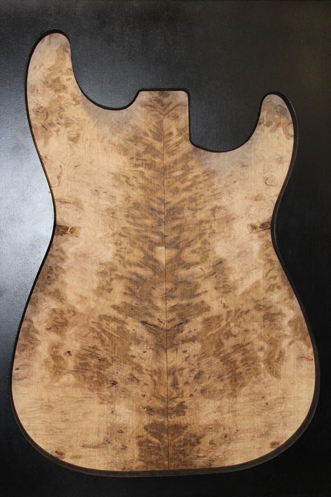 Smoked Scottish oak burl book matched guitar top. Personal stash piece.