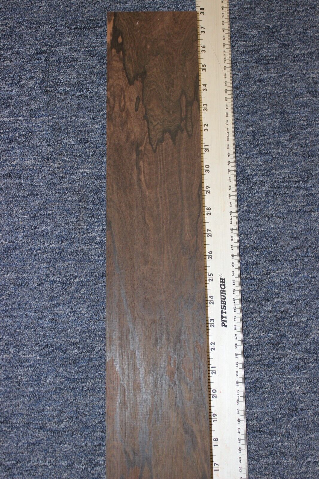 Ziricote board 37 X 4.125 X 1" flat sawn.