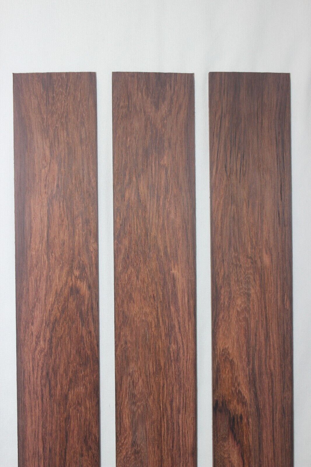 Madagascar rosewood guitar fingerboard blank. Wild color and grain.