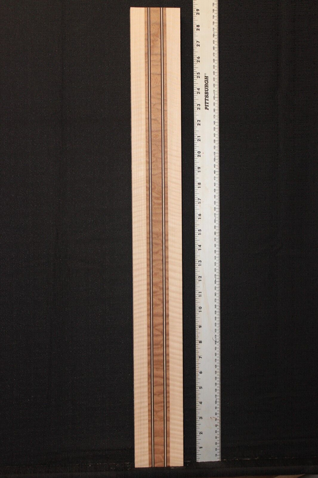 Quilted sapele, flame maple and wenge laminated guitar neck blank. AMAZING!!!