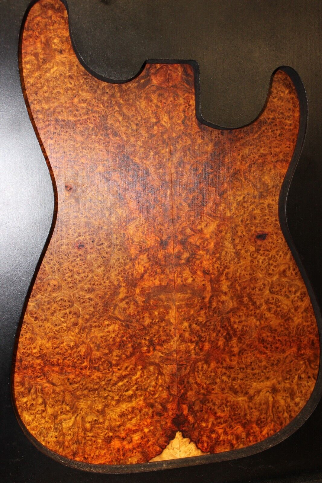Amboyna burl book matched guitar top. Personal stash, stunning set.