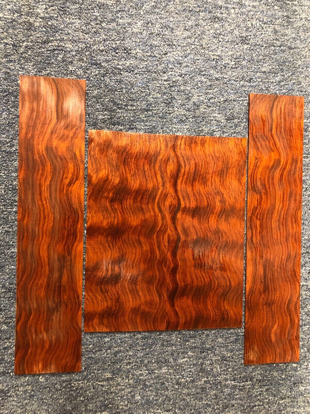 Figured bubinga ukulele back and side set.