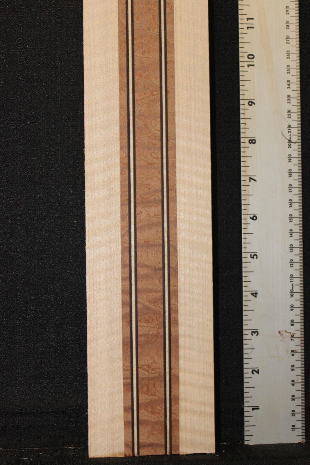 Quilted sapele, flame maple and wenge laminated guitar neck blank. AMAZING!!!
