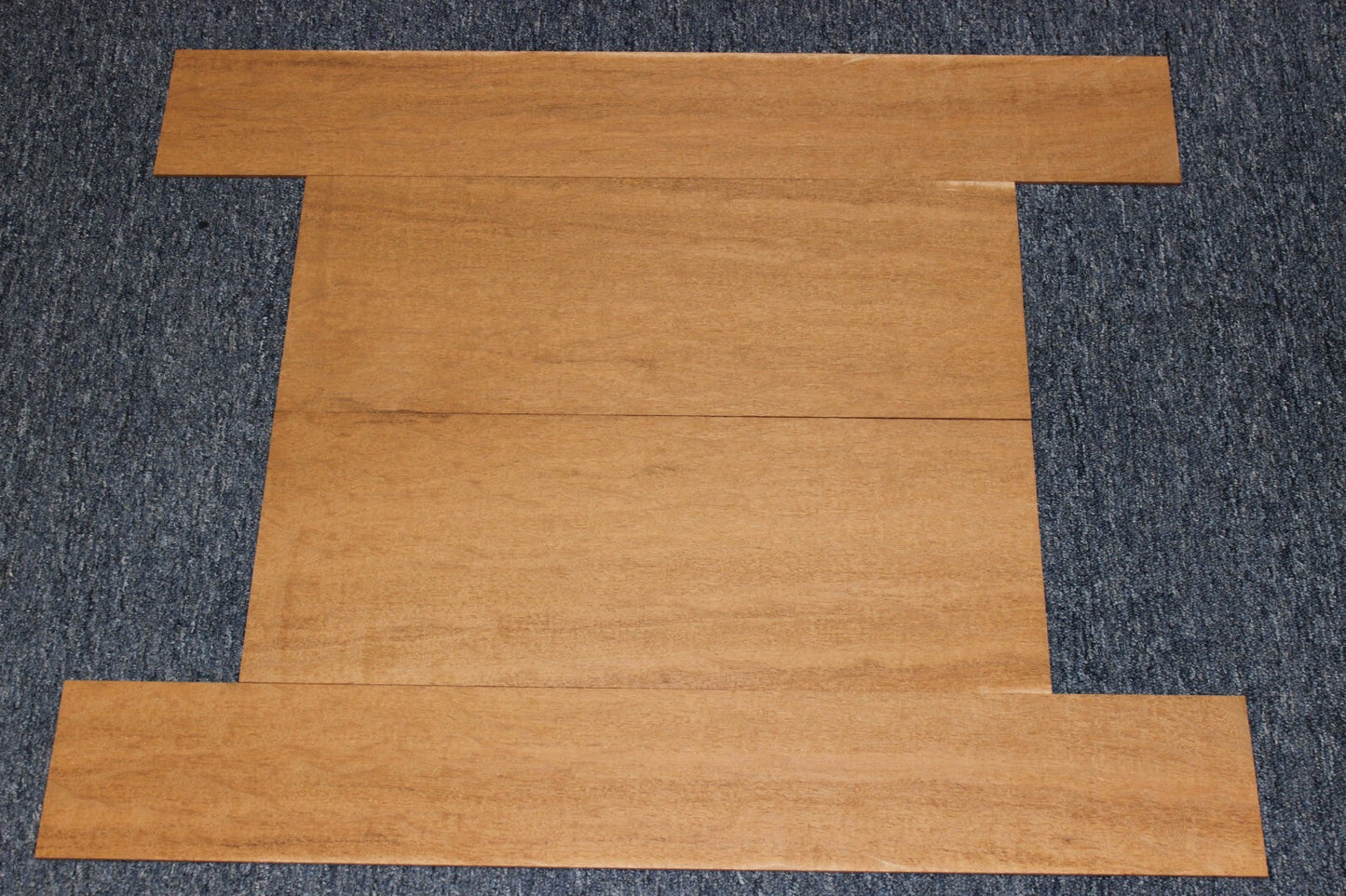 Figured genuine mahogany guitar back and side set.