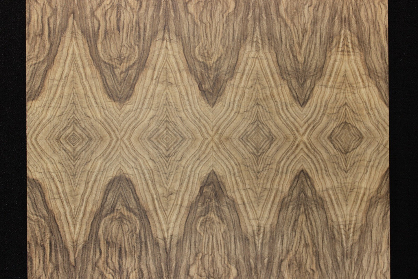 Multi book match black limba END GRAIN electric guitar top.