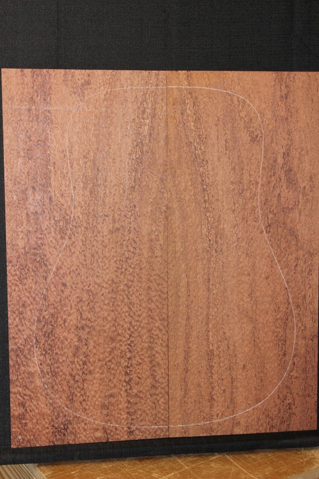 Pomelle figure bubinga back and side set. Solid 5A figure, as good as it gets