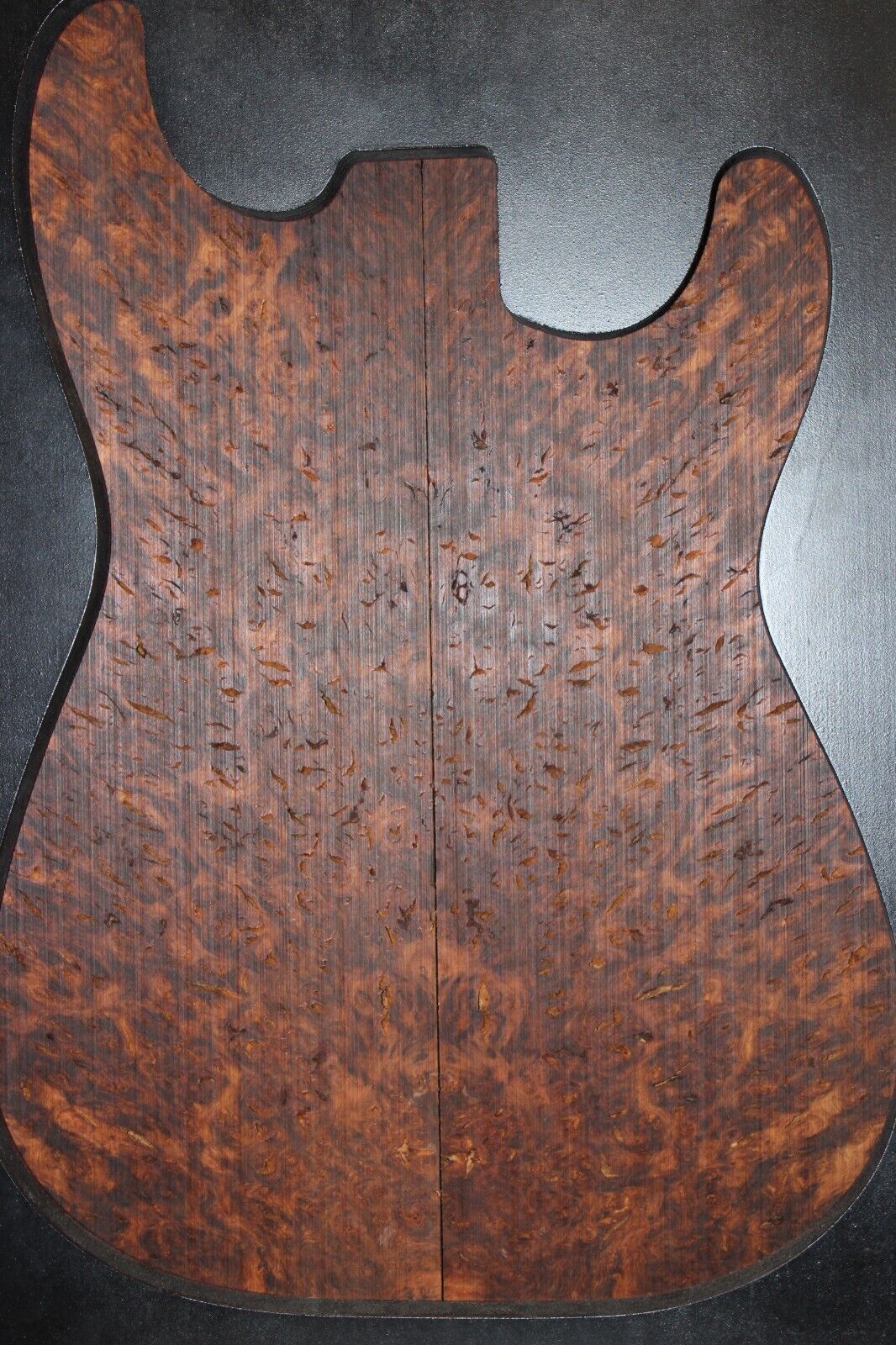 Smoked Scottish oak burl book matched guitar top. Personal stash piece.
