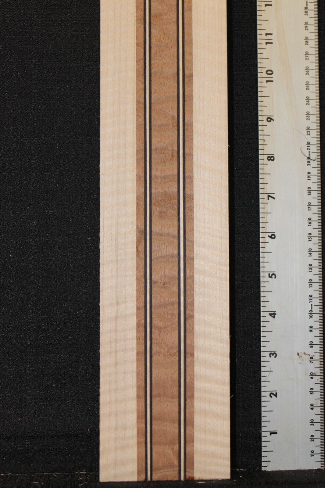 Quilted sapele, flame maple and wenge laminated guitar neck blank. AMAZING!!!