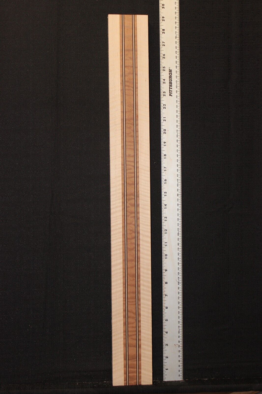 Quilted sapele, flame maple and wenge laminated guitar neck blank. AMAZING!!!