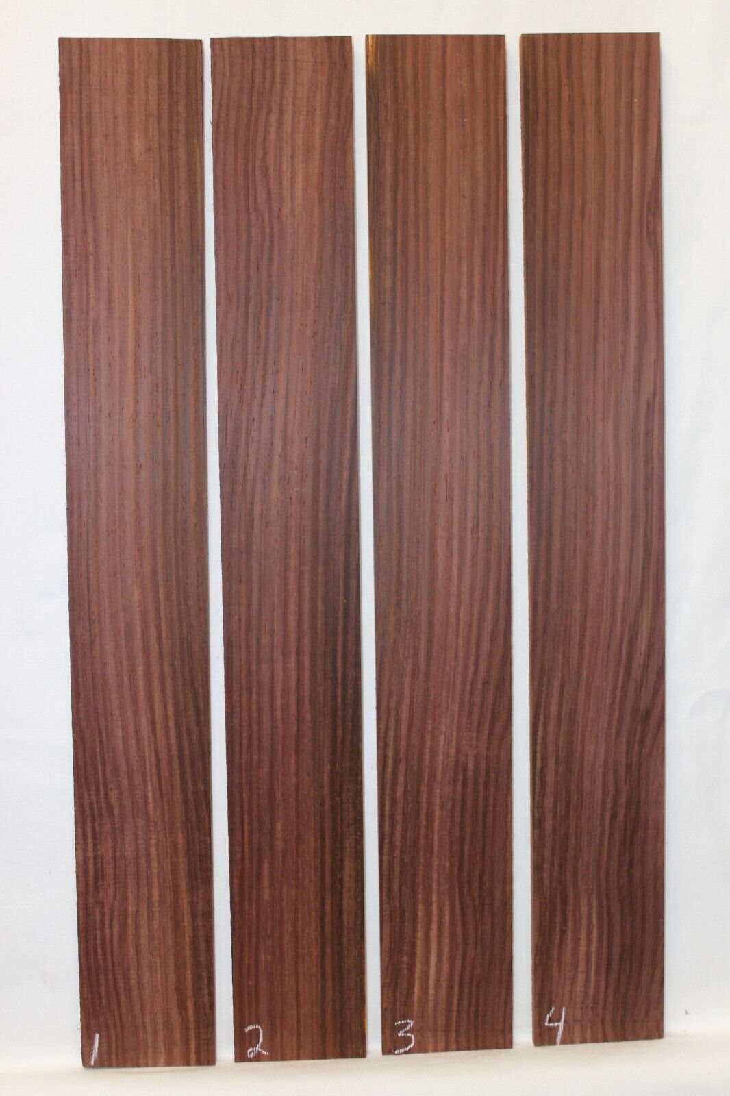 Cocobolo rosewood guitar fingerboard blank. Sold individually