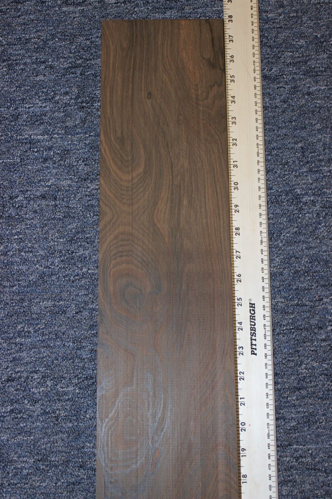 Ziricote board 37 X 5.25 X 1" flat sawn.