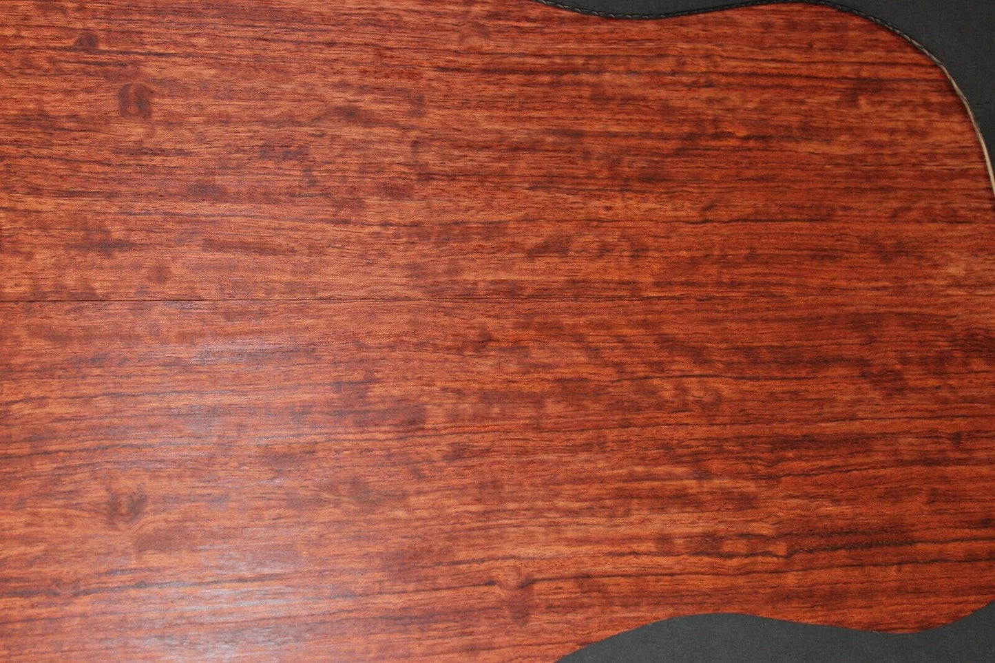 Figured bubinga dreadnought acoustic guitar back & side set. Fantastic color.