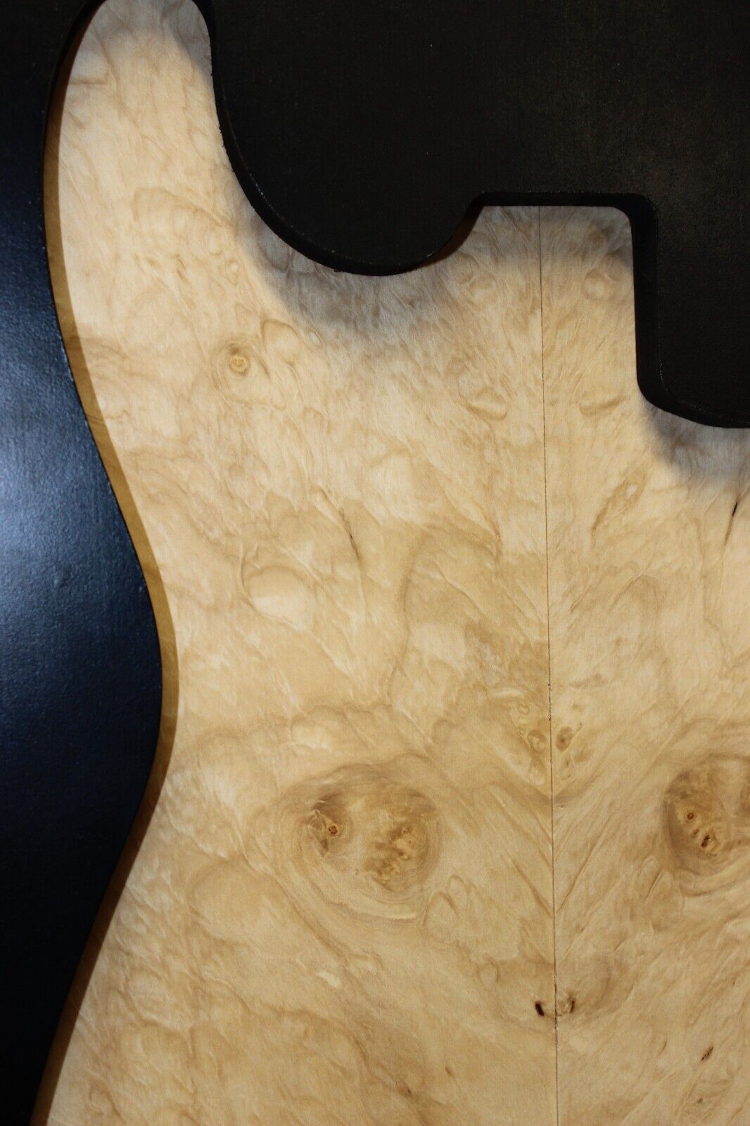 Silver maple, burl / lace figured guitar book matched top.