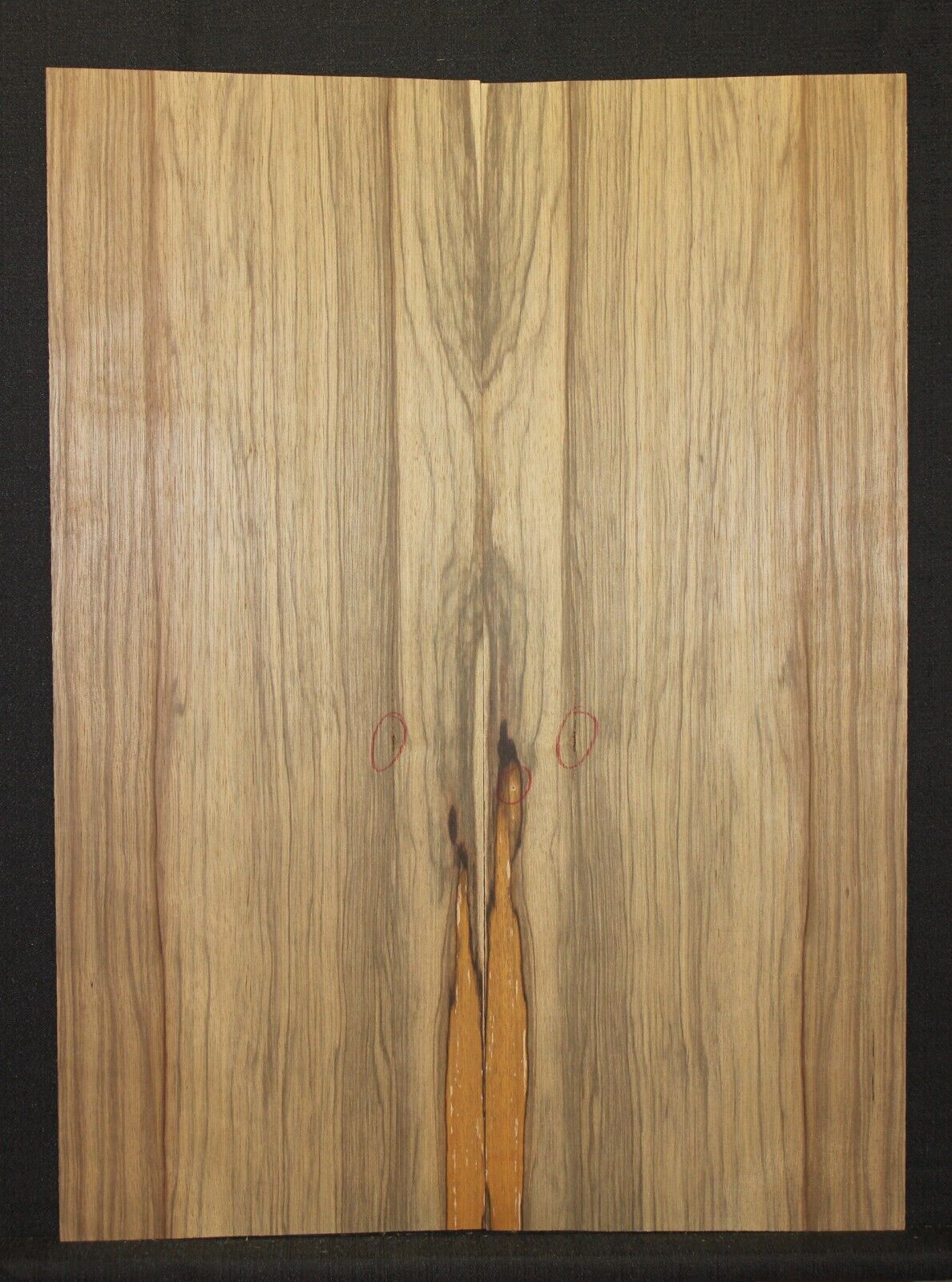 Black limba dreadnought back and side set. Minor flaws, value set.
