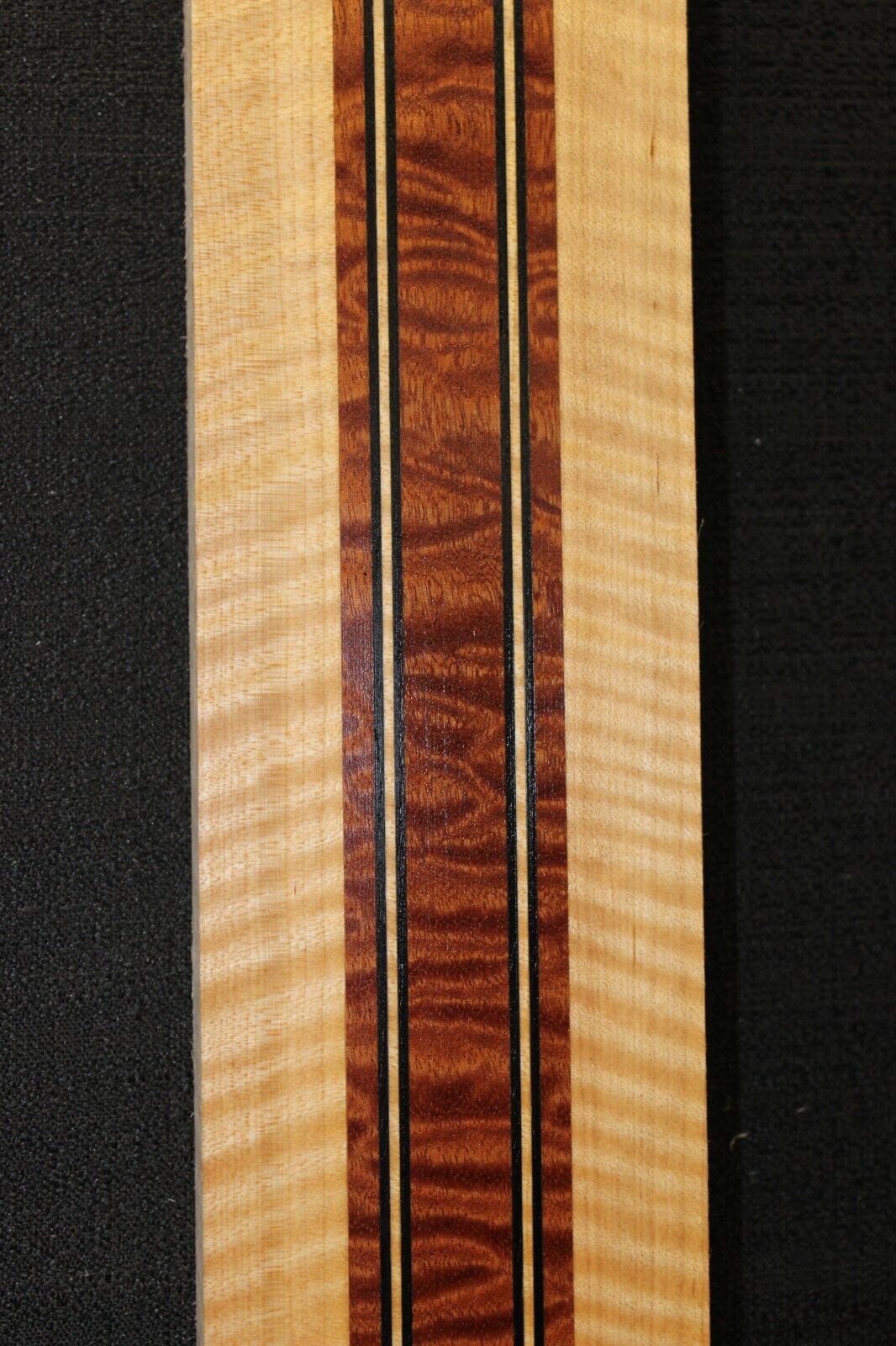 Quilted sapele, flame maple and wenge laminated guitar neck blank. AMAZING!!!