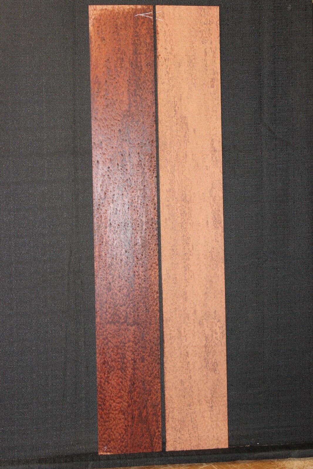 Pomelle figure bubinga back and side set. Solid 5A figure, as good as it gets