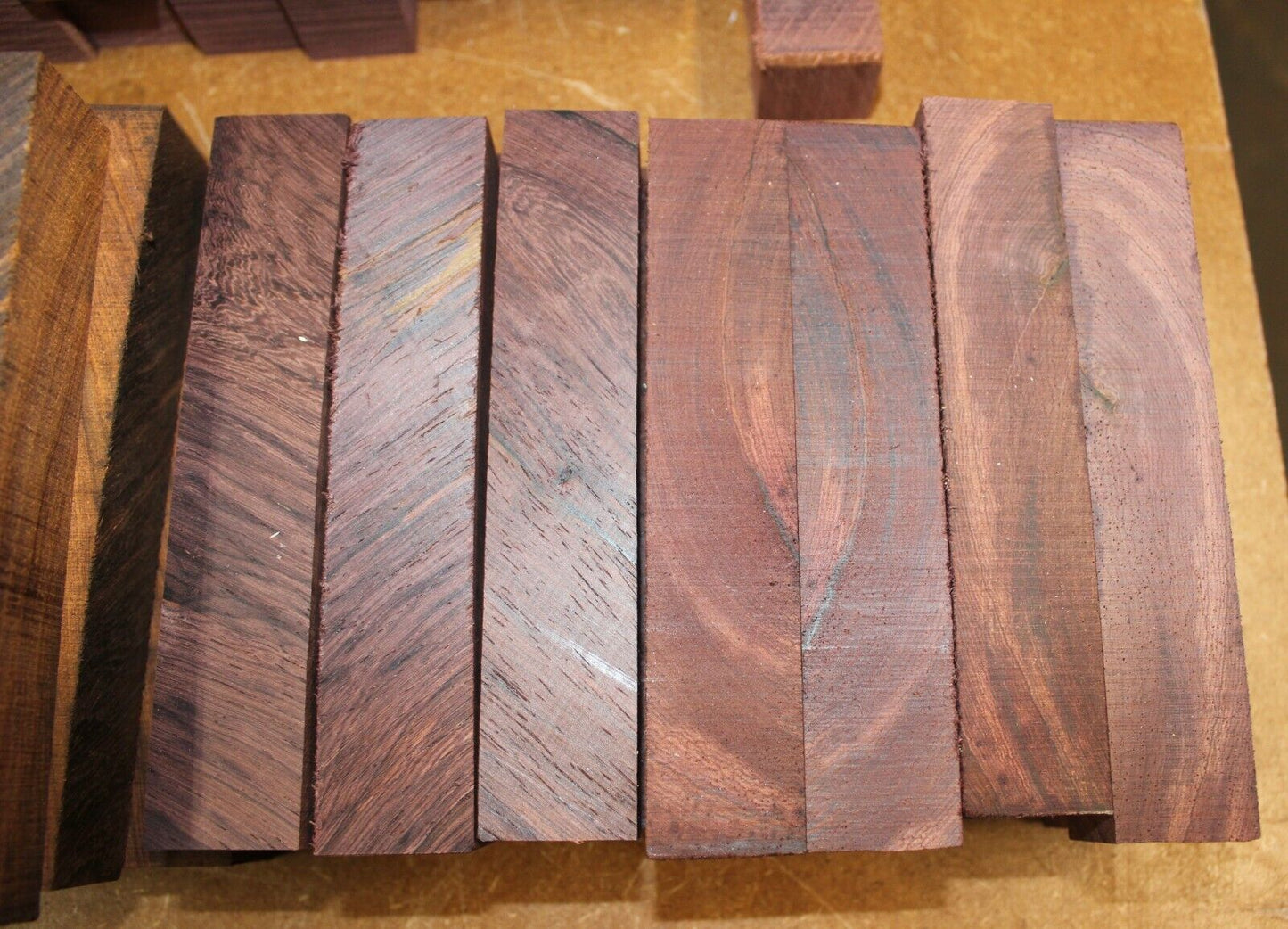 Madagascar rosewood crosscut pen blanks. 6 pack