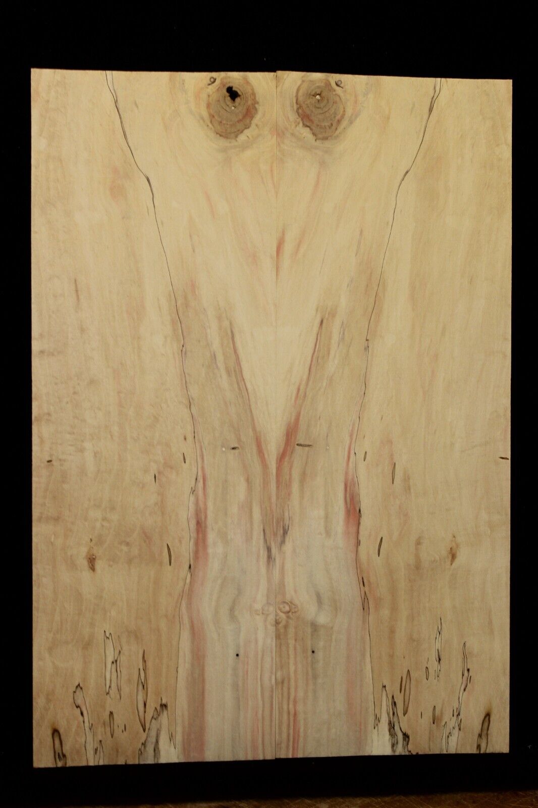 Figured box elder maple book matched guitar top. Stunning set