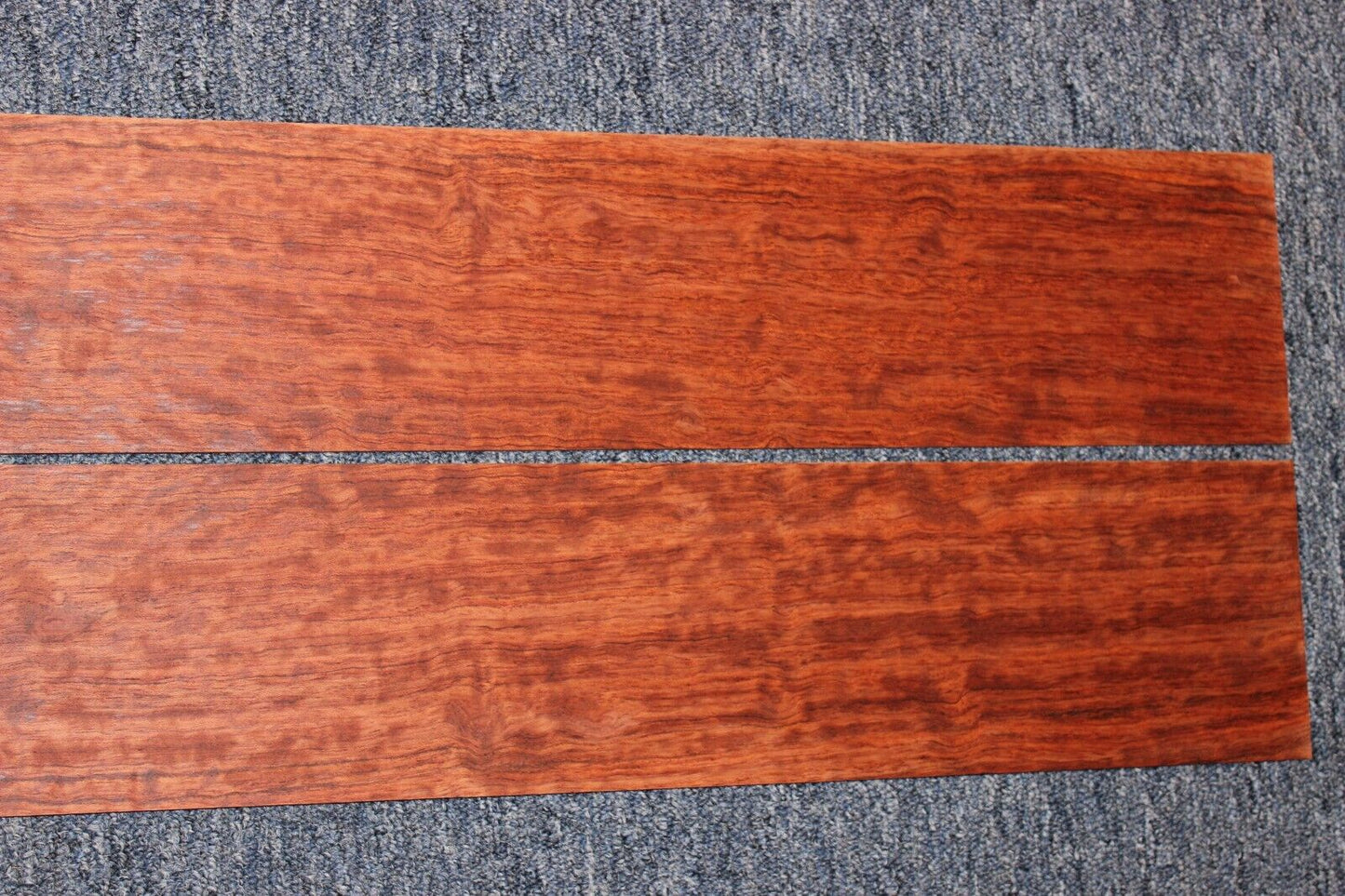 Figured bubinga dreadnought acoustic guitar back & side set. Fantastic color.