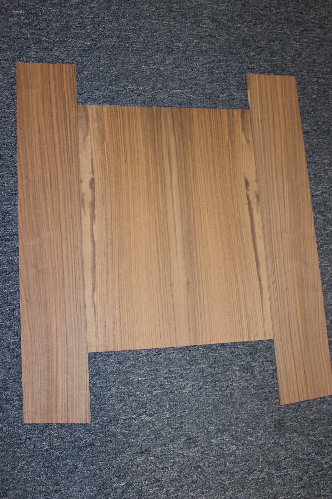 Second grade black walnut dreadnought size guitar back and side set.