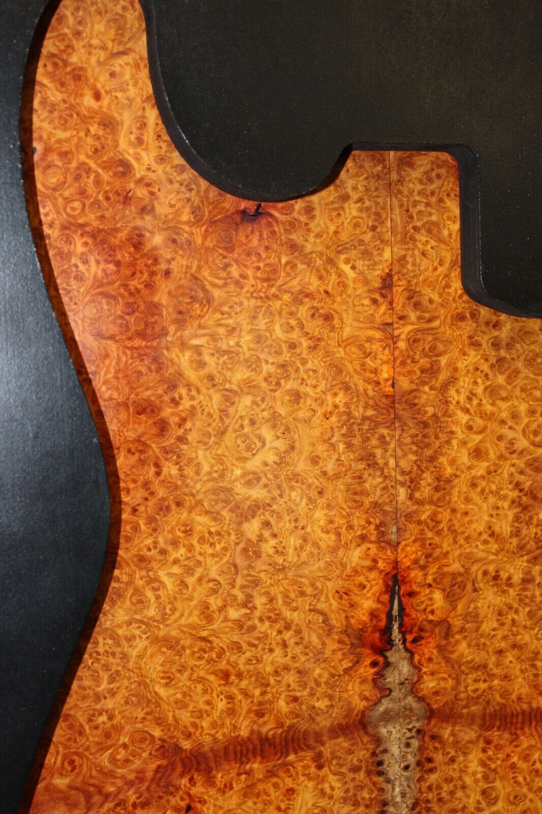 Amboyna burl book matched guitar top. Personal stash, stunning set.