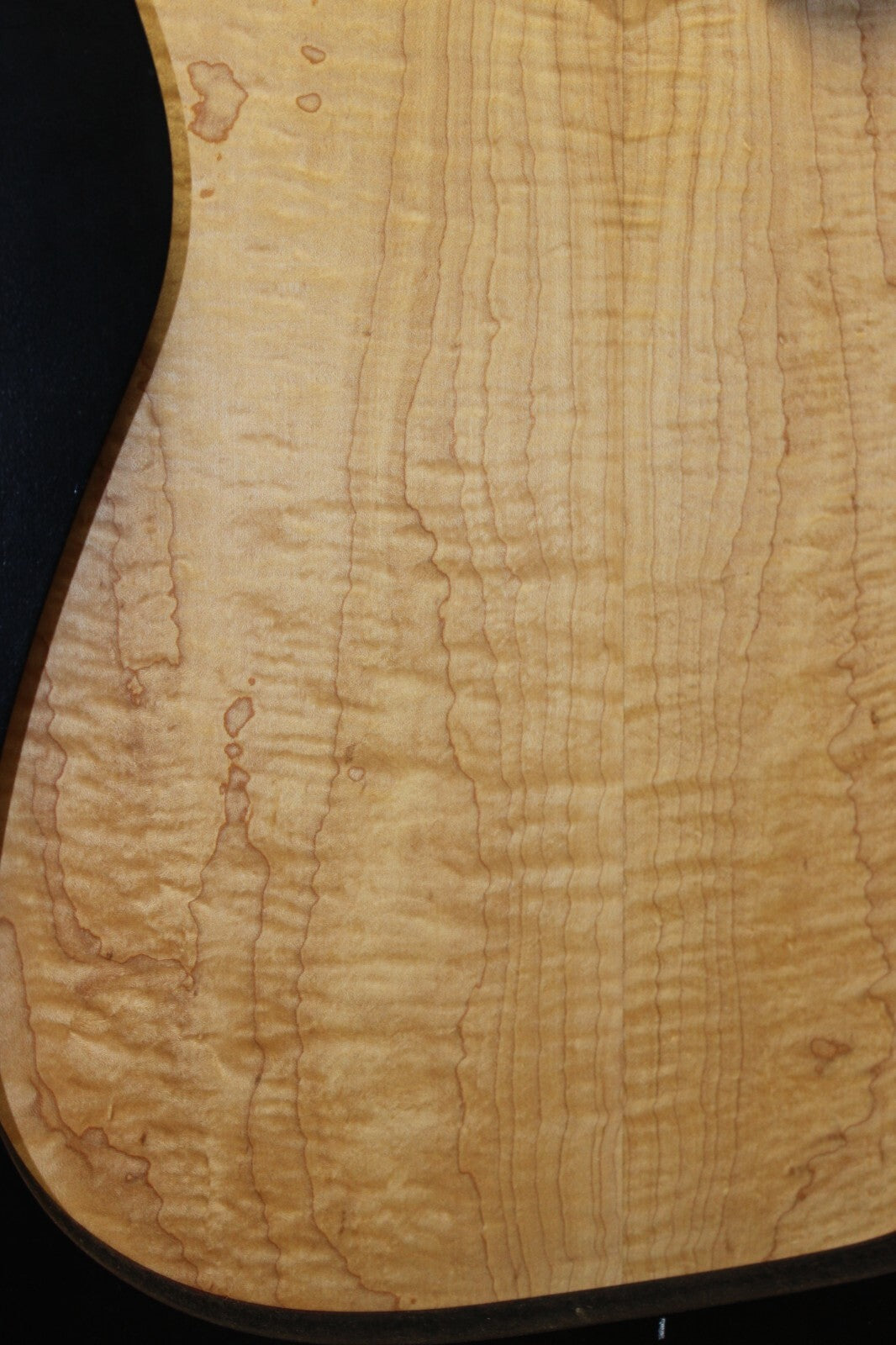 Hard curly maple book matched guitar top. 0.38" thick