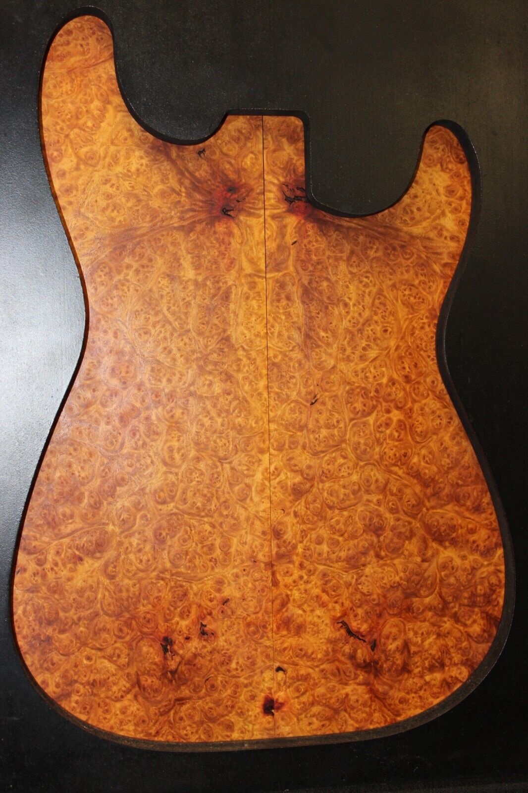 Amboyna burl book matched guitar top. Personal stash, stunning set.