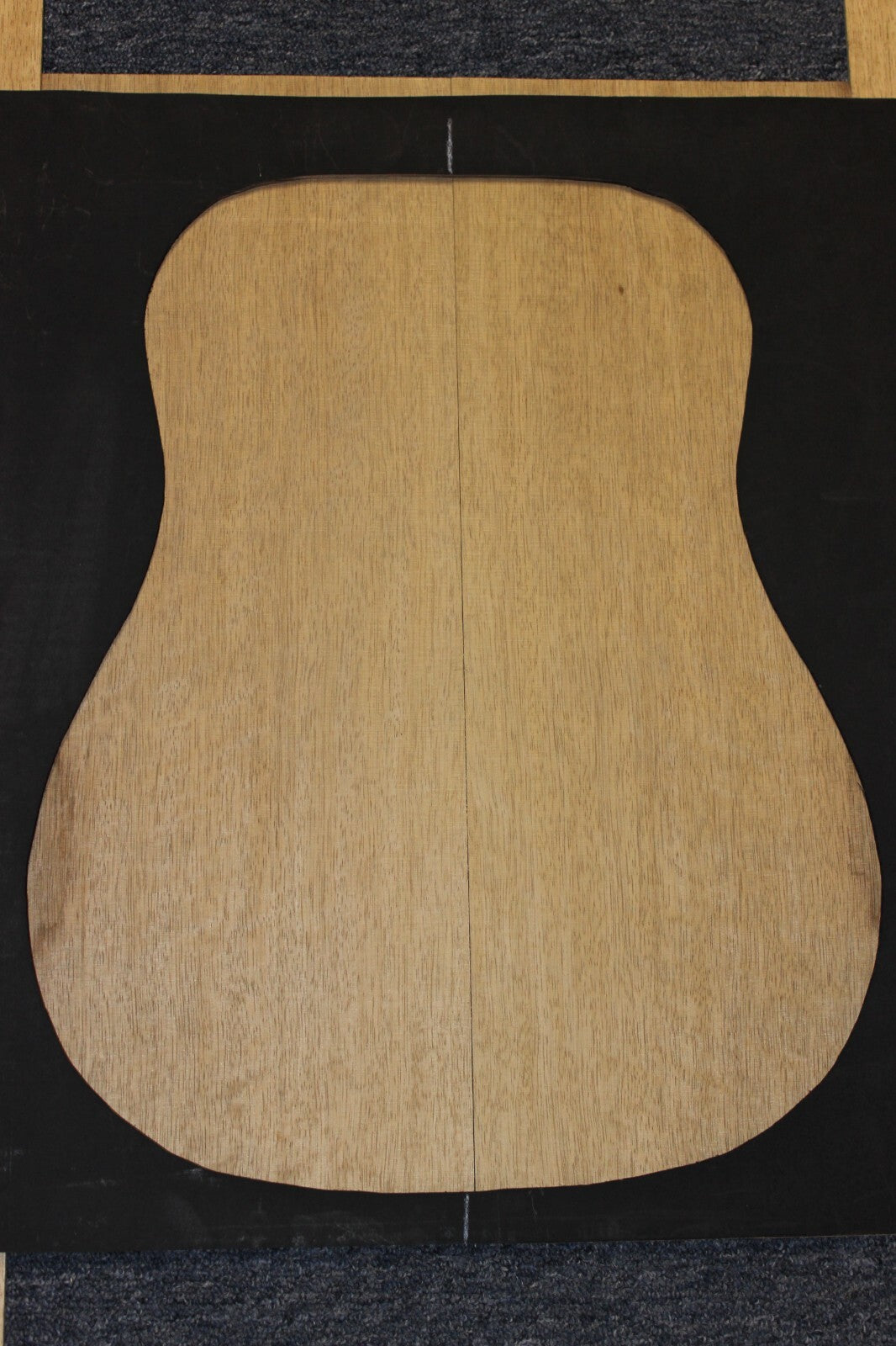 Quarter sawn white limba / korina acoustic back and side set. Dread size