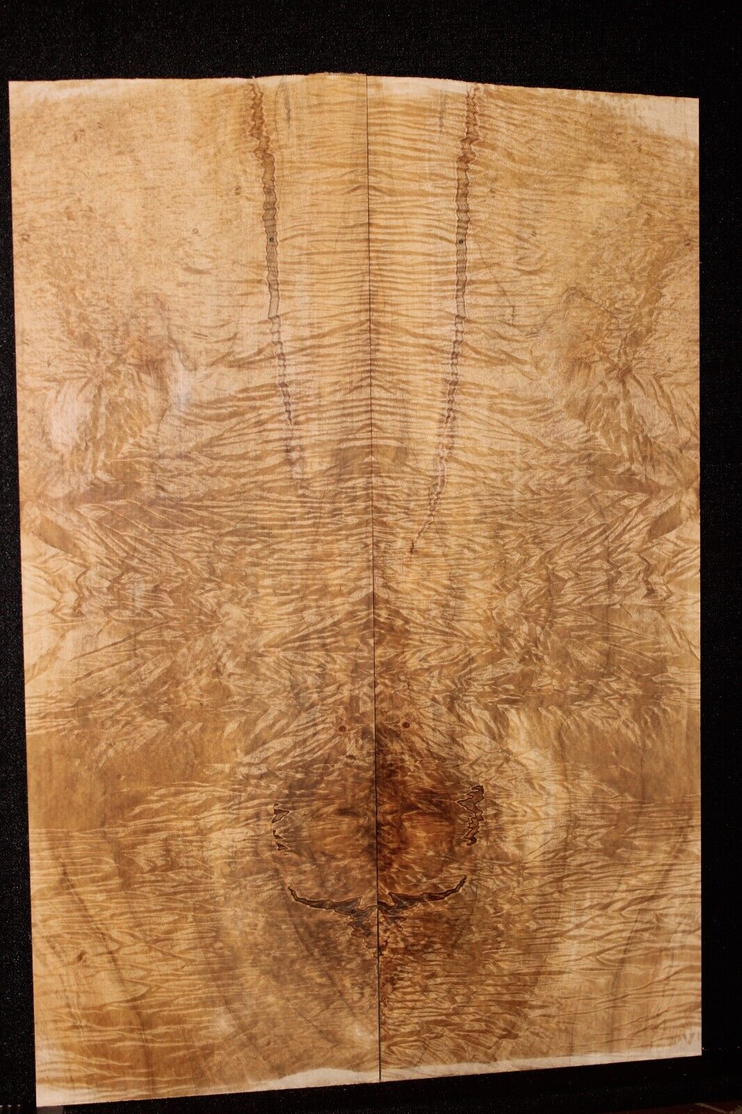 Figured ambrosia maple book matched guitar top. Stunning set