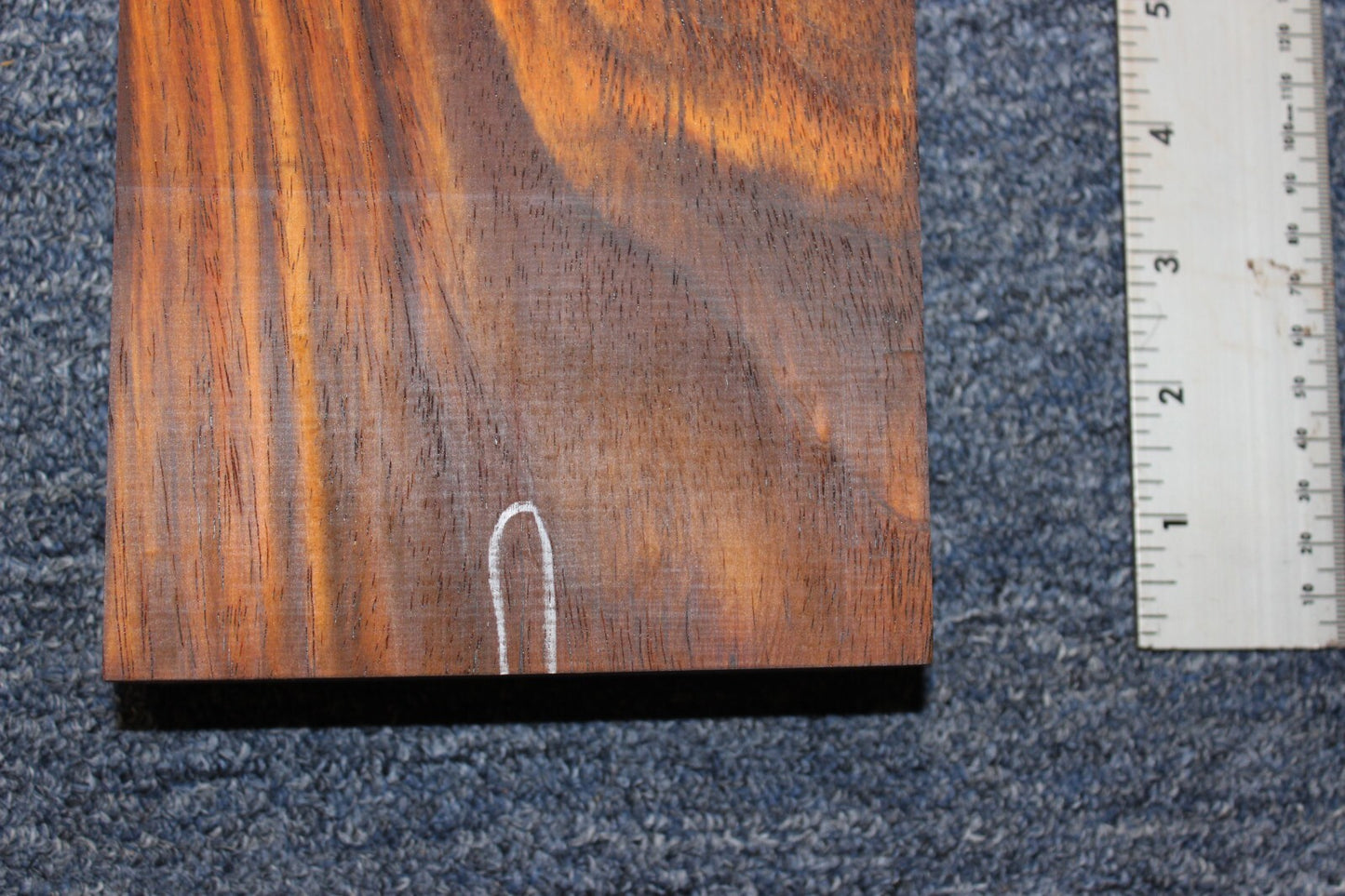 Cocobolo rosewood board 47.75 X 5.25 X 1.71"