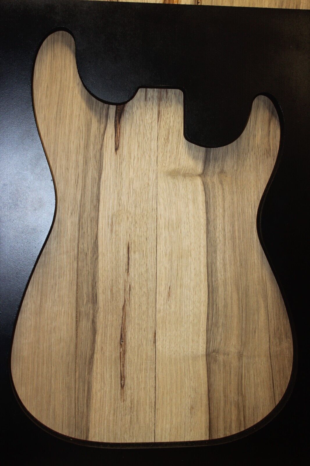 Black limba AKA korina guitar body blank 2 piece UN-GLUED. 1/4 sawn