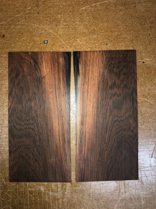 Rosewood head stock veneers. 8.25 X 4 X 0.10" Book matched set of 2