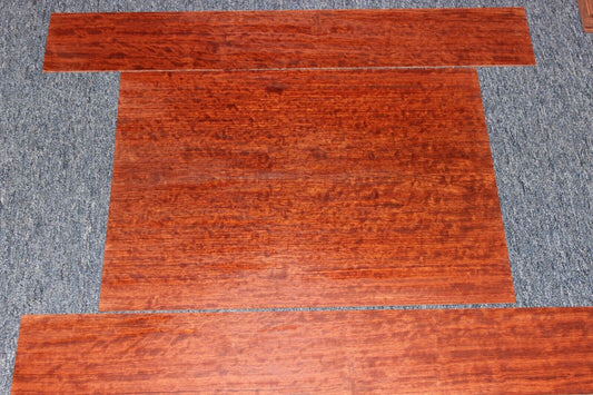 Figured bubinga dreadnought acoustic guitar back & side set. Fantastic color.